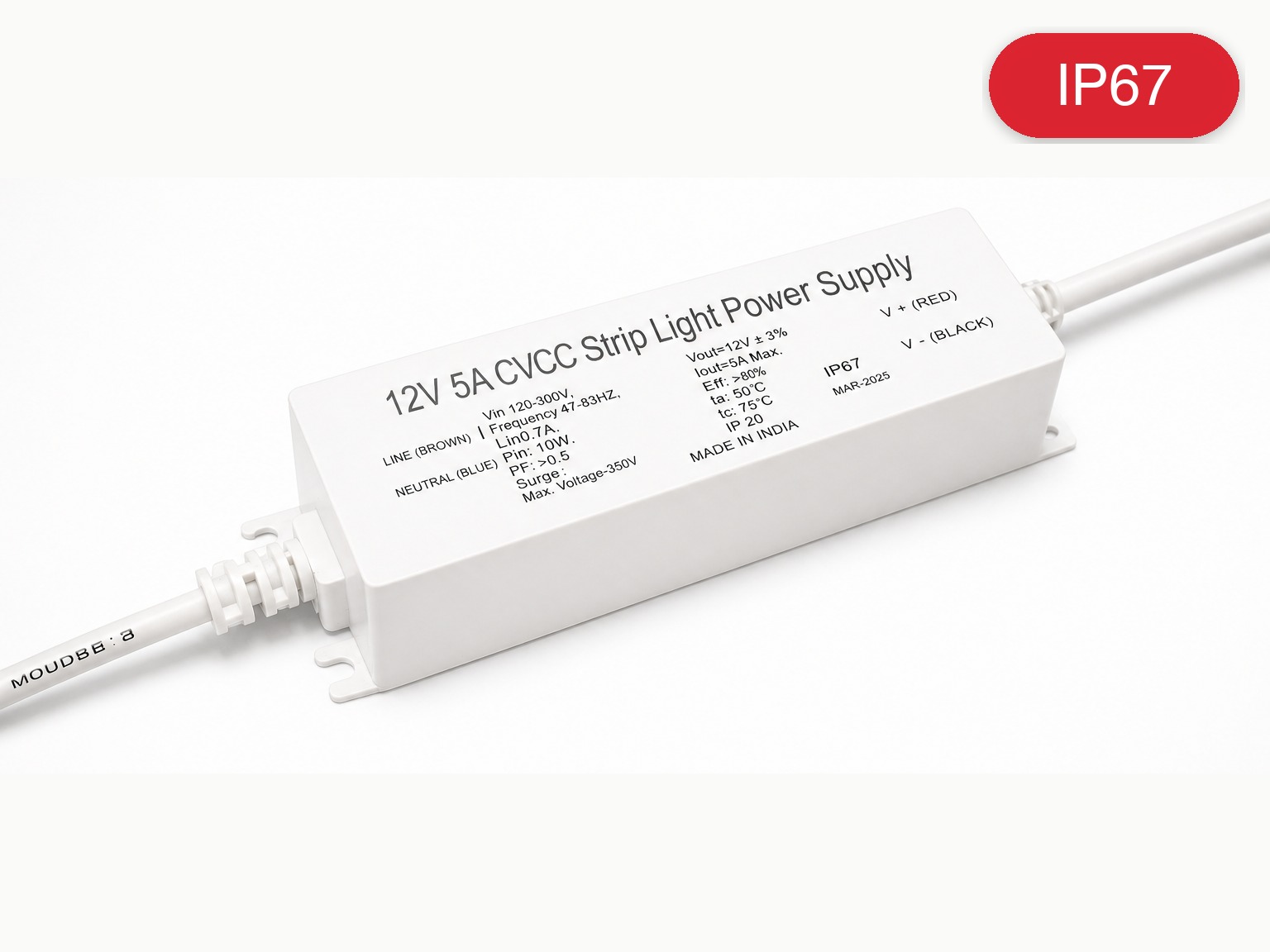 SP-727 IP67 12V 5A Strip-Light Driver